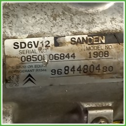 Compressore Clima AC Aria Condizionata SANDEN SD6V12 PEUGEOT 206 9800822280