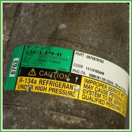 Compressore Clima AC Aria Condizionata DELPHI 8972878763 HONDA CIVIC 7a Serie 38800PLZD00