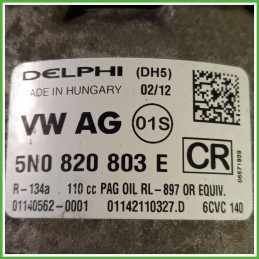 Compressore Clima AC Aria Condizionata DELPHI DH5 VOLKSWAGEN POLO 6R 1K0820808F