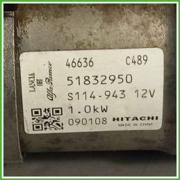 Motorino Avviamento HITACHI S114-943 FIAT GRANDE PUNTO 4C 51890632