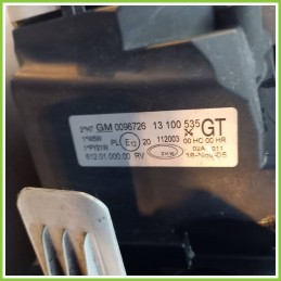 Faro Fanale Proiettore Anteriore Sinistro SX ZKW 612.01.000.00 OPEL CORSA X01 93188581 Originale Usato