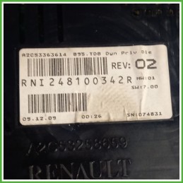 Quadro strumenti contachilometri tachimetro VDO A2C53363614 RENAULT MEGANE 3a Serie 1.5 dCi 248104378R