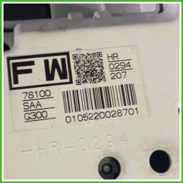 Quadro strumenti contachilometri tachimetro HONDA JAZZ 1a Serie 1.2 78120SAAG61