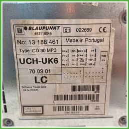 Autoradio OPEL ZAFIRA A05 1.9 16V 13251046 2005 2010 BLAUPUNKT 453116246
