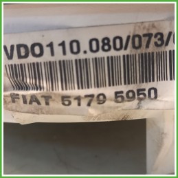 Quadro strumenti contachilometri tachimetro VDO 110.080/073/060 FIAT MULTIPLA 1F 1.6 16V 51779969