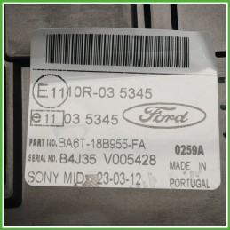 Display Indicatore Multifunzionale FORD FIESTA CB1 1.4 16V BA6T18B955FA 2008 2013 SONY 0259A