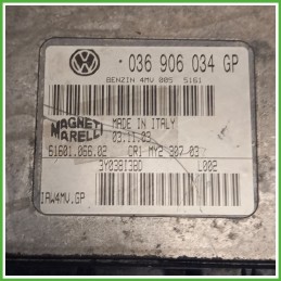Centralina Motore Iniezione ECU MAGNETI MARELLI IAW4MV.GP VOLKSWAGEN POLO 9N 1.4 16V 55kw 036906034S 2001 2005
