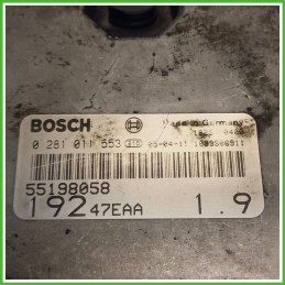 Centralina Motore Iniezione ECU BOSCH 0281011553 FIAT STILO 2V 1.9 JTD 85kw 55185364 2003 2009