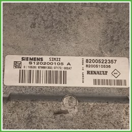 Centralina Motore Iniezione ECU SIEMENS SIM32 RENAULT CLIO 3a Serie 1.2 16V 55kw 8200522357 2005 2009