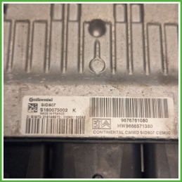 Centralina Motore Iniezione ECU CONTINENTAL SID807 PEUGEOT 308 1.6 8V 82kw 194473 2007 2014