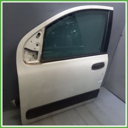 Porta Portiera Sportello Anteriore Sinistra SX BIANCO PASTELLO VR-223/B FIAT PANDA 33 Berlina 2011 2017 Originale Usato