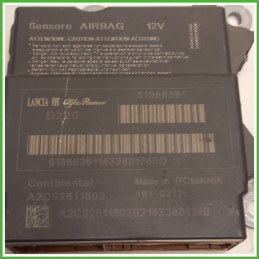 Centralina Airbag CONTINENTAL A2C92611602 FIAT 500L 73 0.9 Turbo 51968381 2012 2018