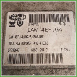 Centralina Motore Iniezione ECU MAGNETI MARELLI IAW4EF.G4/HW226/0603.MAE FIAT MULTIPLA 1F 1.6 16V 76kw 51779339 2004 2012