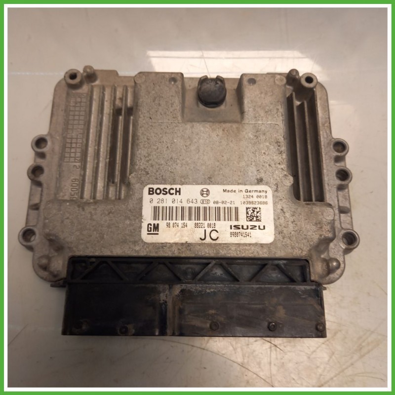Centralina Motore Iniezione ECU BOSCH 0281014643 OPEL ASTRA A04 1.7 16V 74kw 12992629 2004 2011