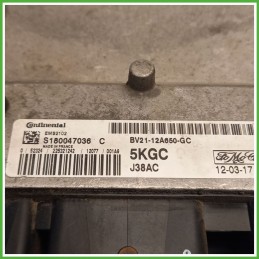 Centralina Motore Iniezione ECU CONTINENTAL EMS2102 FORD FIESTA CB1 1.4 16V 71kw BV2112A650GC 2008 2013