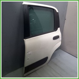 Porta Portiera Sportello Posteriore Sinistra SX BIANCO PASTELLO VR-223/B FIAT PANDA 33 Berlina 2011 2017 Originale Usato