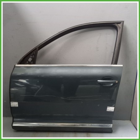 Porta Portiera Sportello Anteriore Sinistra SX GRIGIO SCURO VOLKSWAGEN TOUAREG 7L SUV 2002 2010 Originale Usato