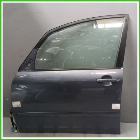 Porta Portiera Sportello Anteriore Sinistra SX GRIGIO/AZZURRO TOYOTA COROLLA VERSO Monovolume 2002 2004 Originale Usato