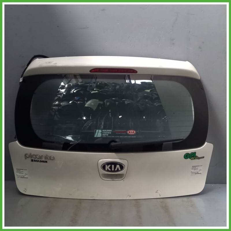 Portellone Bagagliaio Cofano Baule Posteriore KIA PICANTO 3a Serie 2011 2014 BIANCO CLEAR WHITE Berlina Originale Usato