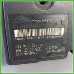 Centralina ABS Modulo Pompa ATE 10.0970-1126.3 4541FX PEUGEOT 207 Originale Usato