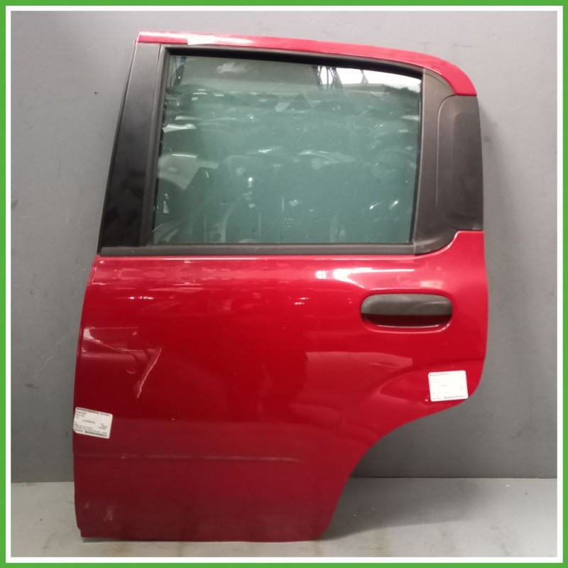 Porta Portiera Sportello Posteriore Sinistra SX ROSSO PASTELLO (VR-289/A) FIAT PANDA 33 Berlina 2011 2017 Originale Usato