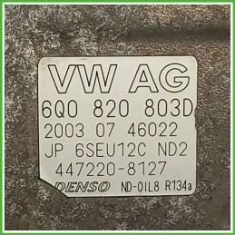 Compressore Clima AC Aria Condizionata DENSO 447220-8127 VOLKSWAGEN POLO 9N 6Q0820808FX