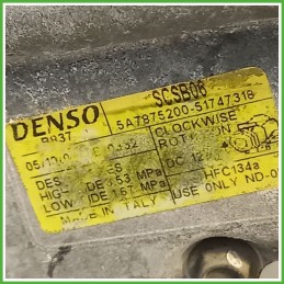 Compressore Clima AC Aria Condizionata DENSO SCSB06 LANCIA YPSILON TE 71797201