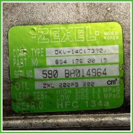 Compressore Clima AC Aria Condizionata ZEXEL DKV-14C7380 KGM SSANGYONG KYRON/NEW KYRON 6652300511