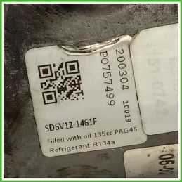 Compressore Clima AC Aria Condizionata SANDEN SD6V12-1461F FIAT GRANDE PUNTO 3X 71724813