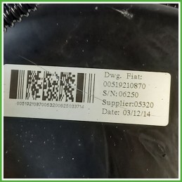 Servofreno Pompa Freni Depressore BOSCH 0204805662 FIAT 500L 73 0.9 Turbo 77367972