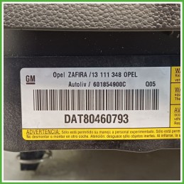 Airbag Guidatore Sinistro SX OPEL ZAFIRA A05 1.9 16V 13382222 2005 2010 AUTOLIV 601854900C