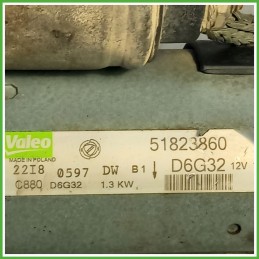 Motorino Avviamento VALEO D6G32 FIAT PUNTO EVO VAN 3J 51880229