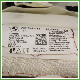Airbag Laterale Sinistro SX BMW Serie 3 F31 72127221045 2012 2015 AUTOLIV 618344100