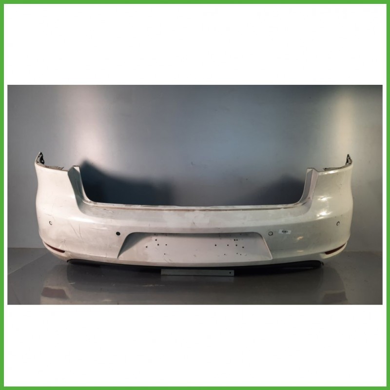 Paraurti Posteriore VOLKSWAGEN GOLF 5K/AJ Berlina BIANCO B4 B9A 5K6807417GRU 2008 2012 Originale Usato