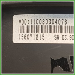 Quadro strumenti contachilometri tachimetro VDO 110080304076 ALFA ROMEO 147 W8 1.6 16V Twin Spark 156071227