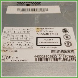 Autoradio FIAT PUNTO 51 1.4 8V 735597878 2012 2013 DELPHI 28302823