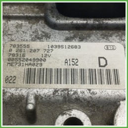 Centralina Motore Iniezione GAS BOSCH 0261207727 ALFA ROMEO 147 W8 1.6 16V Twin Spark 77kw 73501813 2004 2011