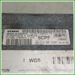Centralina Motore Iniezione ECU SIEMENS S120977010D FORD FIESTA CBK 1.4 16V 59kw 1363938 2002 2005
