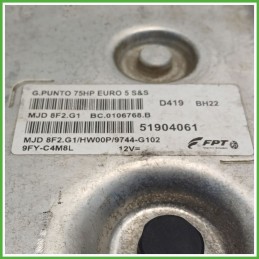 Centralina Motore Iniezione ECU MAGNETI MARELLI MJD8F2.G1 FIAT GRANDE PUNTO 3X 1.3 MJT 55kw 51904061 2009 2014