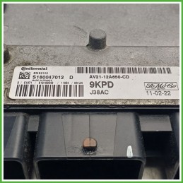 Centralina Motore Iniezione ECU CONTINENTAL S180047012D FORD FIESTA CB1 1.2 16V 60kw 1543041 2008 2013