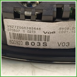 Quadro strumenti contachilometri tachimetro VDO 110.080.320 VOLKSWAGEN POLO 9N 1.4 16V 6Q0920842FX001