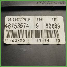 Quadro strumenti contachilometri tachimetro VEGLIA BORLETTI 60.6307.990.9 FIAT PUNTO 1N/1P 1.2 46833397