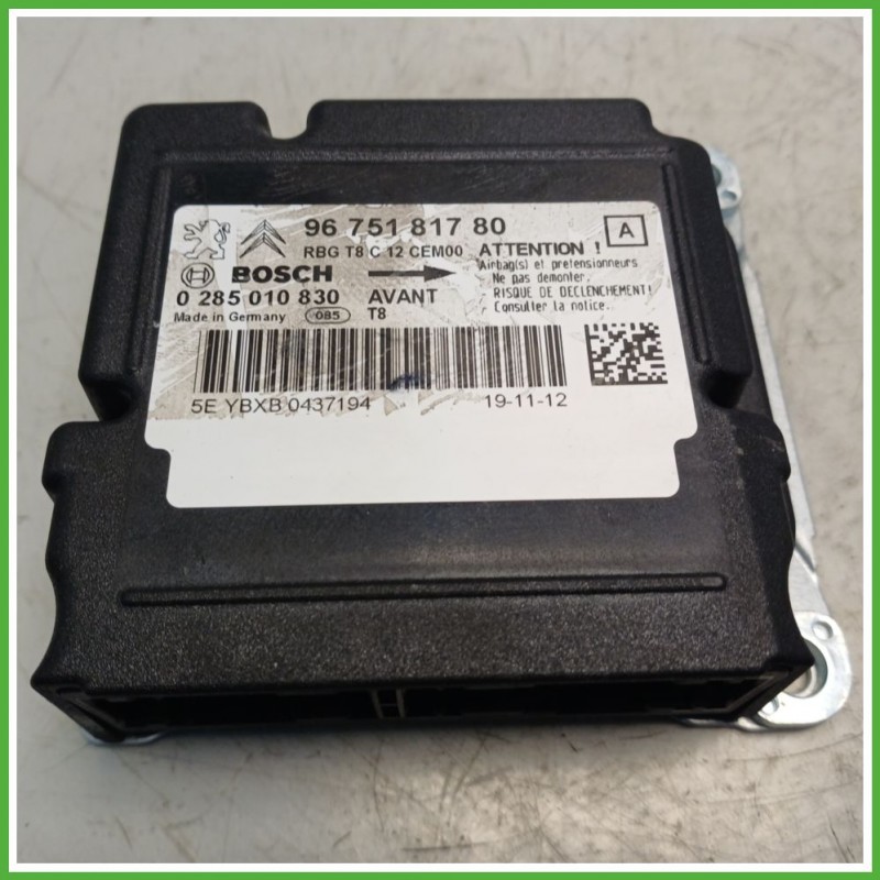 Centralina Airbag BOSCH 0285010830 PEUGEOT 3008 1.6 9675181780 2009 2013