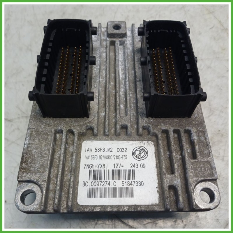 Centralina Motore Iniezione ECU MAGNETI MARELLI IAW5SF3.M2 FIAT GRANDE PUNTO 4C 1.4 57kw 51827440 2008 2011