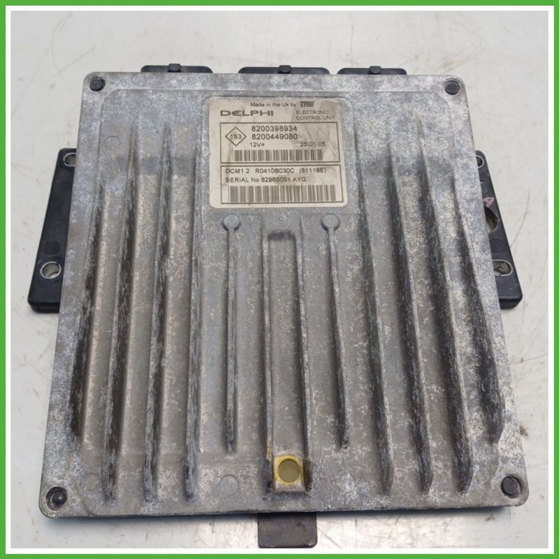 Centralina Motore Iniezione ECU DELPHI R0410B030C RENAULT MODUS 1a Serie 1.5 dCi 48kw 8200449080 2004 2008