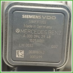 Debimetro Misuratore Massa Aria SIEMENS 5WK9-7033 MERCEDES-BENZ Classe A W/C169 CDI A0000943348 2004 2013
