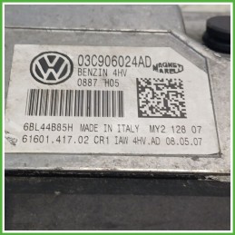Centralina Motore Iniezione ECU MAGNETI MARELLI IAW4HV.AD VOLKSWAGEN POLO 9N 1.4 16V 59kw 03C906024AD 2005 2009