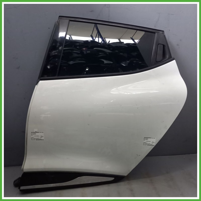Porta Portiera Sportello Posteriore Sinistra SX BIANCO RENAULT CLIO 4a Serie Berlina 2012 2016 Originale Usato