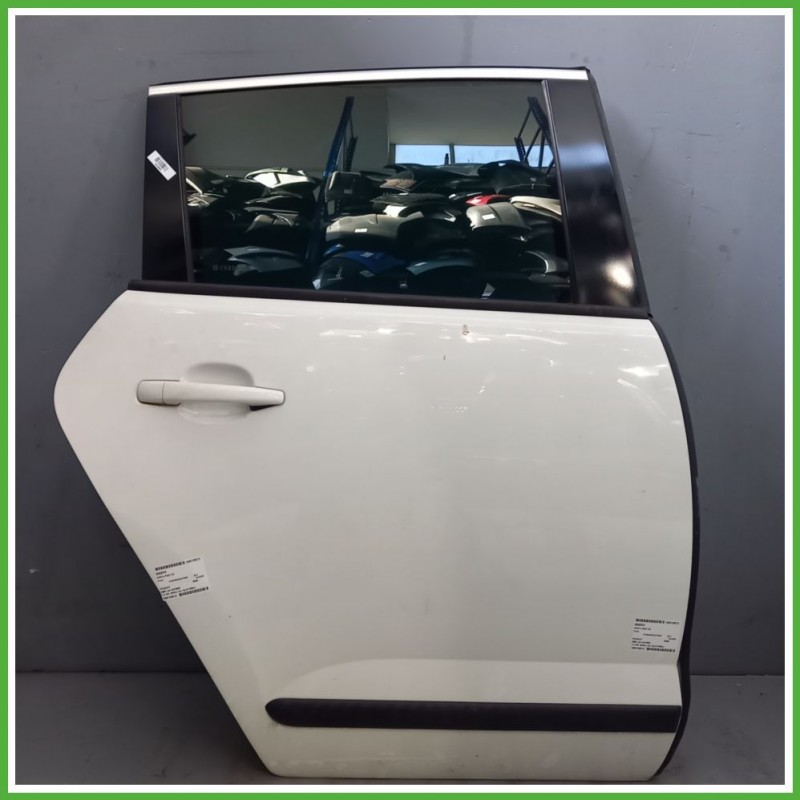 Porta Portiera Sportello Posteriore Destra DX EWP BIANCO BANCHISA PEUGEOT 3008 SUV 2009 2013 Originale Usato