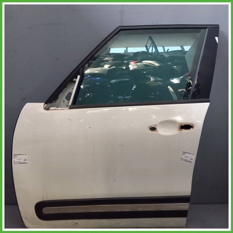 Porta Portiera Sportello Anteriore Sinistra SX BIANCO BIANCO VR 268 A FIAT 500L 73 Monovolume 2012 2018 Originale Usato